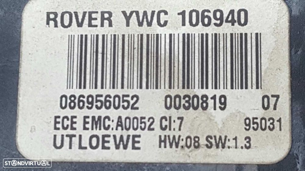COMANDO DAS LUZES MG ROVER SERIE 75 (RJ) 2.0 CDT CLASSIC - 4