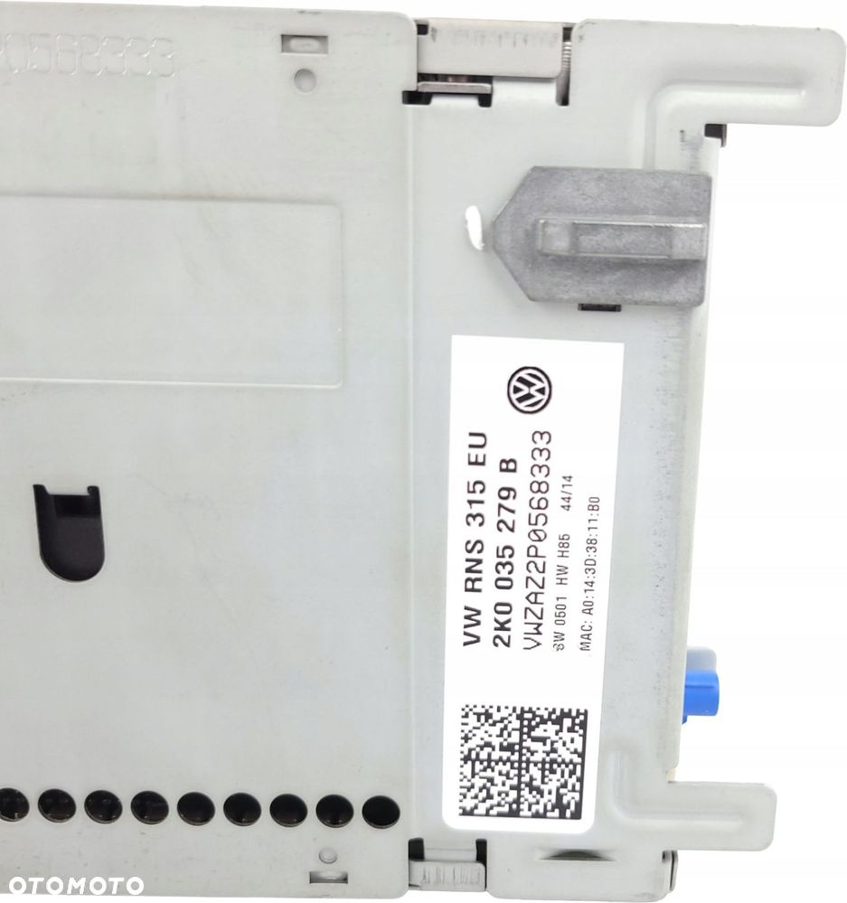 VW PASSA B7 GOLF VI RNS 315 TOURAN RADIO DOTYKOWE 2K0035279B Z KODEM PL - 6