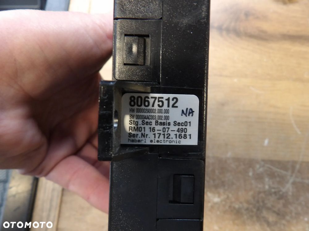 BMW - F30,F31 - MODUŁ , STEROWNIK ALARMU - 8067512 - 2