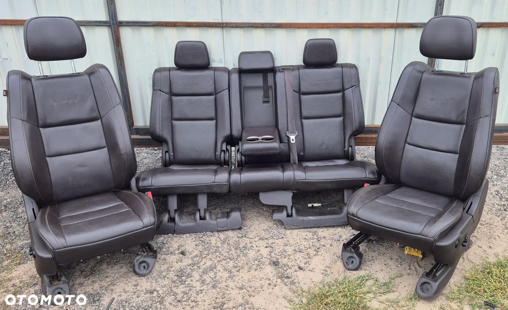 Siedzenia Fotele Przod Przednie Tył Kanapa BRĄZOWE SUMMIT Jeep Grand Cherokee WK2 2014- - 1