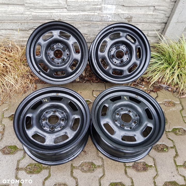 2x 6x14 ET38 4x100 Nowy komplet felg stalowych Seat, VW - 1
