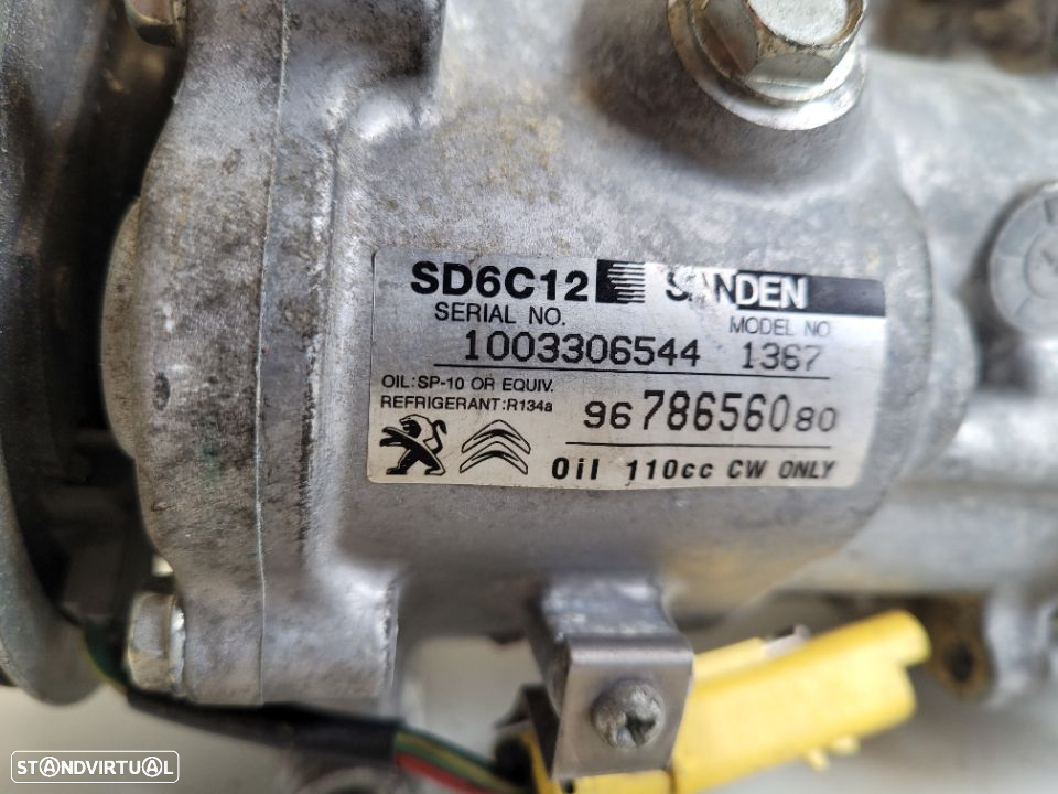 Compressor de AC Citroen Berlingo Peugeot Partner 208 1.4 1.6 REF: 78656080 - 4