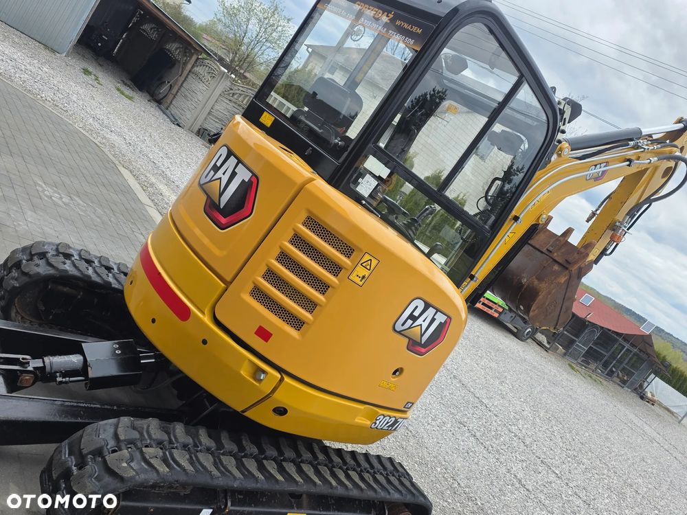 Caterpillar CAT 302.7 D CR mini koparka szybkozłącze 3 łyżki piękna serwisowana 1 wł JCB sprowadzona - 9