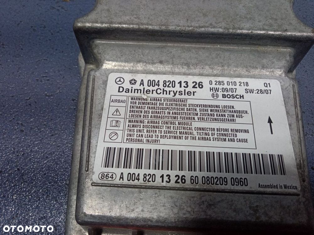 MERCEDES S KLASA W221 DESKA KONSOLA PODUSZKI PASY KPL EU - 3