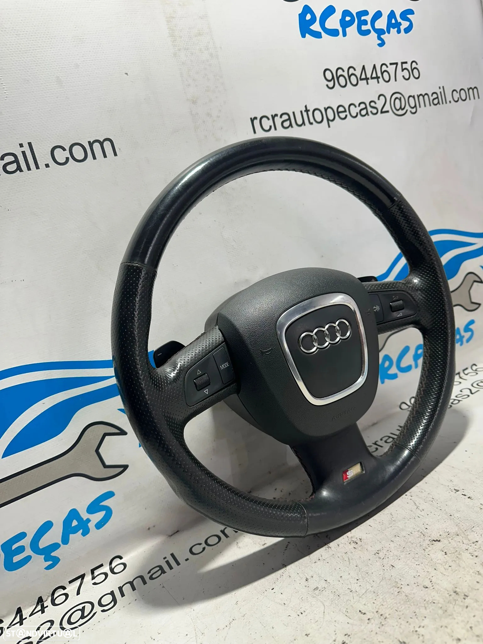 .Volante Airbag Multifunções Botões Patilhas Original Audi A6 C6 DSG 4F0419091CA 2005 - 2015 - 2