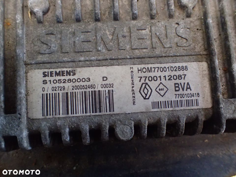 RENAULT KOMPUTER STEROWNIK 7700112087 S105280003D RADOM - 3
