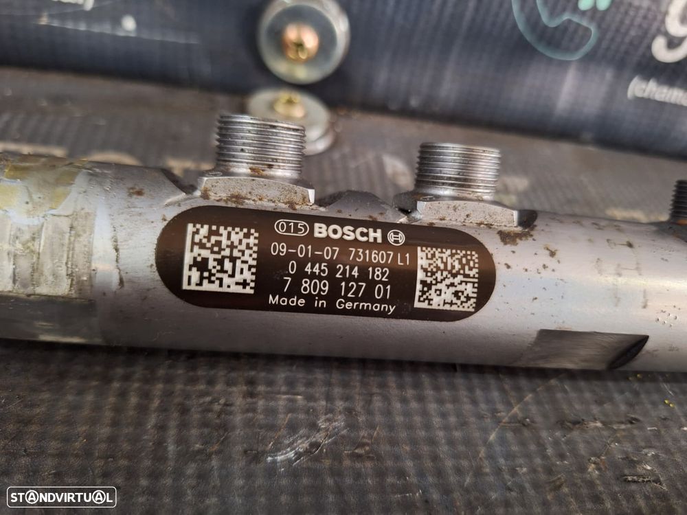 Régua injeção usada BMW SERIE 118D 318D E87 E91 2.0D N47 143CV 0445214182 BOSCH - 3