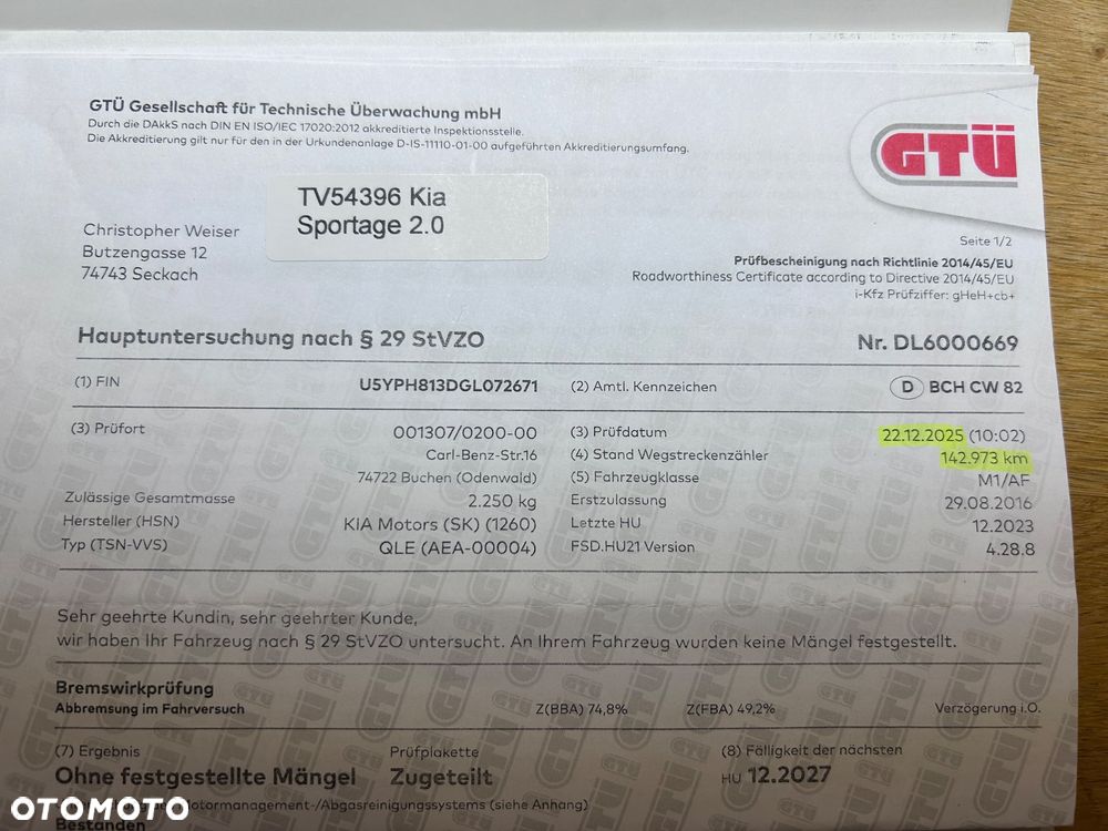 Kia Sportage 2,0 CRDI AWD Spirit - 39