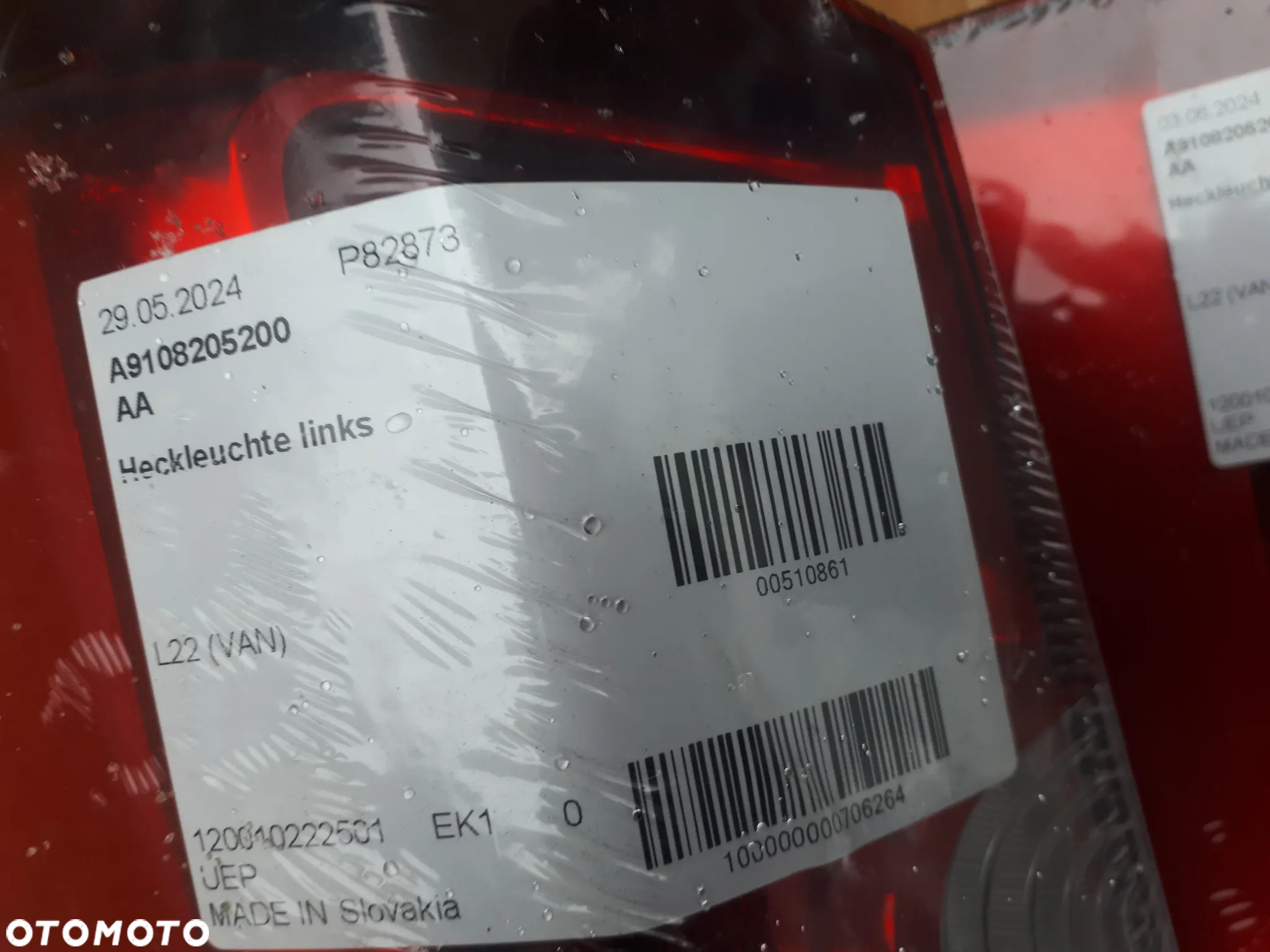 MERCEDES SPRINTER 907 910 LAMPY LAMPA TYLNA LED ORYGINAŁ - 3