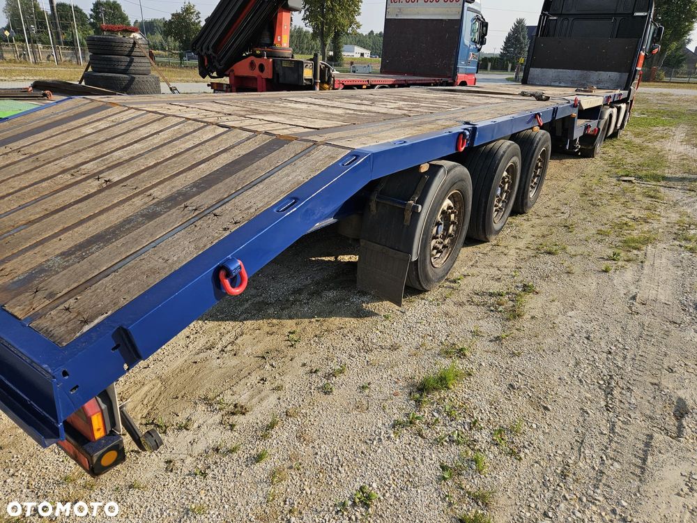 Lag platforma niskopodwoziowa zagłębienia na kombajn, ładowarkę, dźwig, ciągnik siodłowy, 13,5m pokładu - 13