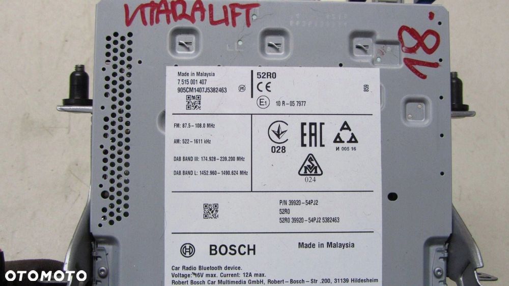 SUZUKI VITARA III RADIO NAWIGACJA 39920-54PJ2 15- - 3