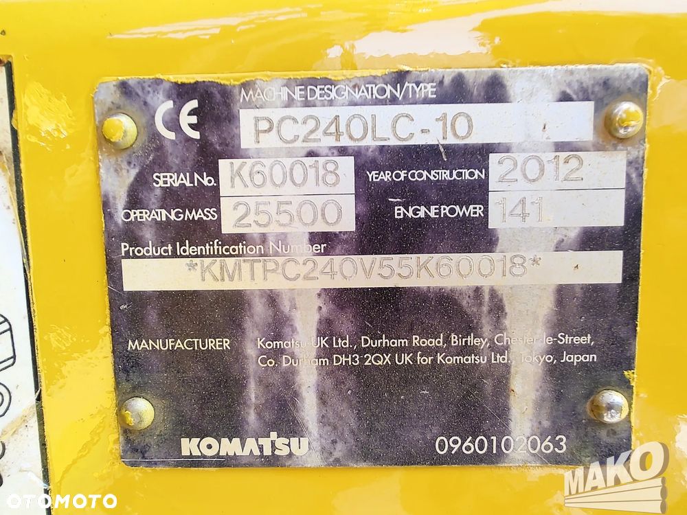 Komatsu PC240LC-10 - 13