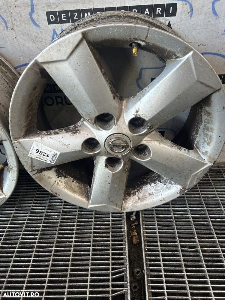 Jante aliaj Nissan Qashqai 2008 - 2010 (1286) R16 Nu se vede et necesită recondiționare ... - 5