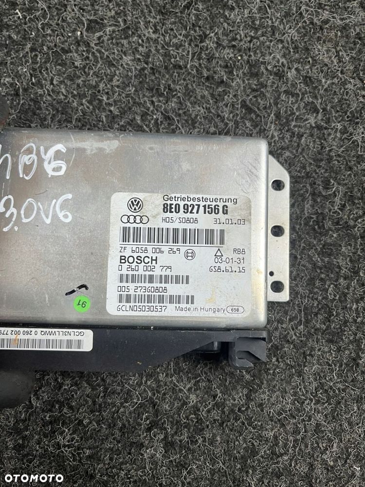 audi a4 b6 3.0 sterownik skrzyni biegów 8E0927156G - 2
