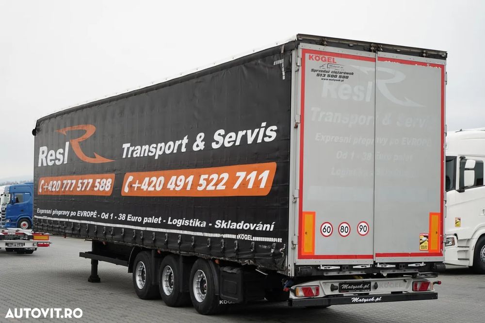 Kögel CORTINĂ KOGEL / MEGA / PUNȚĂ CULISANTĂ / PUNȚI SAF / ACOPERIȘ CULISANT / PLATFORMĂ JOSĂ - 6