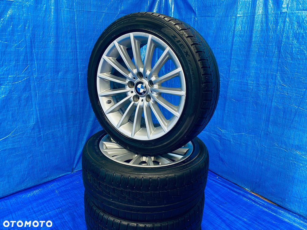 KOŁA KOŁO 18 FELGA ALUMINIOWE ALUSY 18" x 8J  5X120 ; 72,6mm ET30 CZUJNIKI KOMPLET ; OPONY ZIMOWE ZIMA FALKEN ; BMW E90 E91 E92 E93 F06 F07 F10 F11 F12 F13 F30 F31 F32 F33 F34 F36 ORYGINAŁ 6775407 BMW - 8