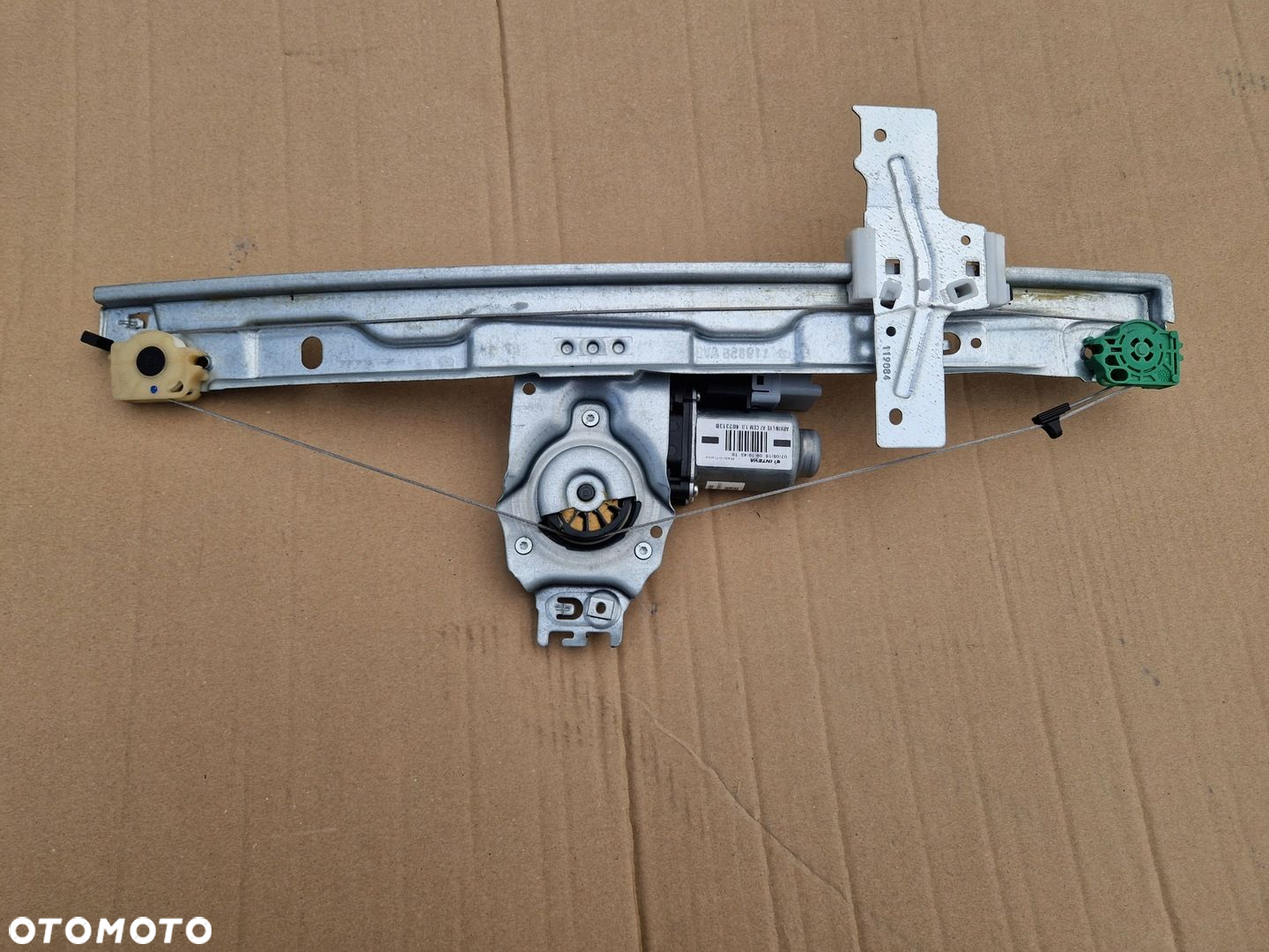 Peugeot 207 06- Podnośnik szyby lewy przód 3D NOWY ORYGINAŁ 9671270480 - 2