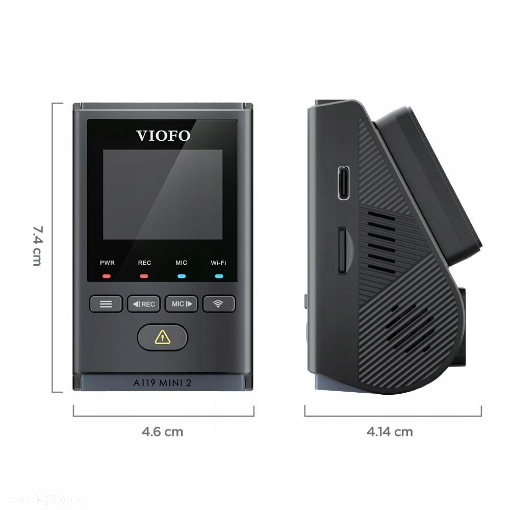 KAMERA REJESTRATOR VIOFO A119 MINI 2 GPS WIFI QHD - 6