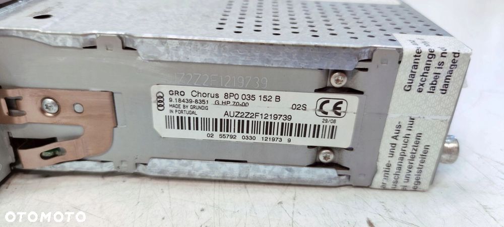 RADIO AUDI CHORUS AUDI A3 8P 8P0035152B - 5