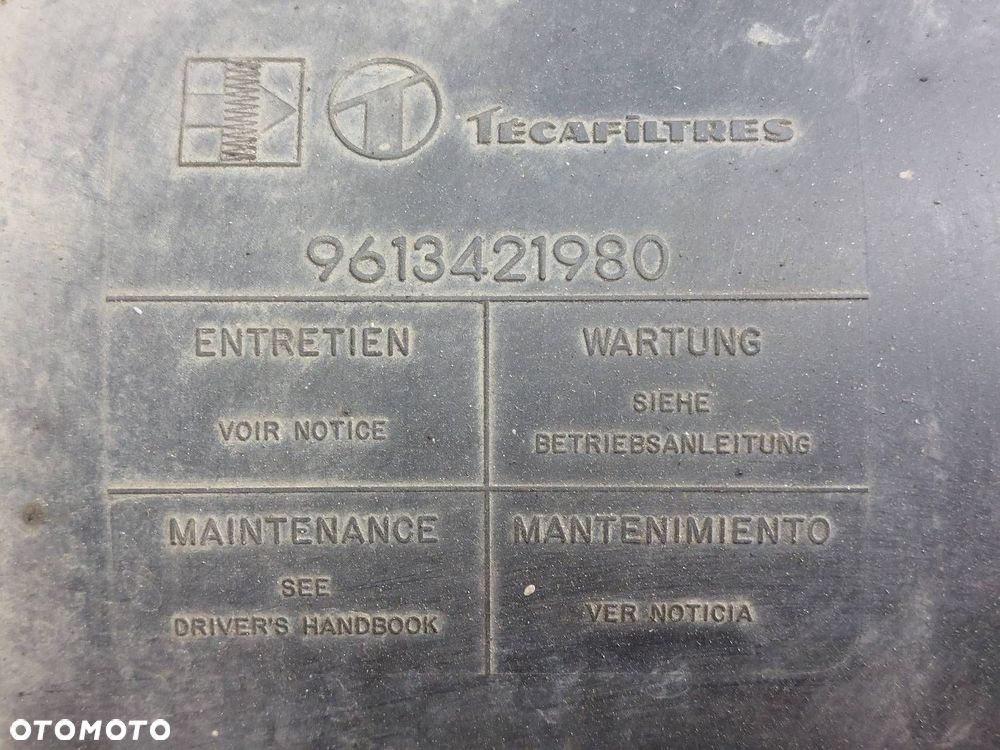 OBUDOWA FILTRA POWIETRZA + RURA DOLOT PEUGEOT 106 I 1.0 8V 9613421980 - 4