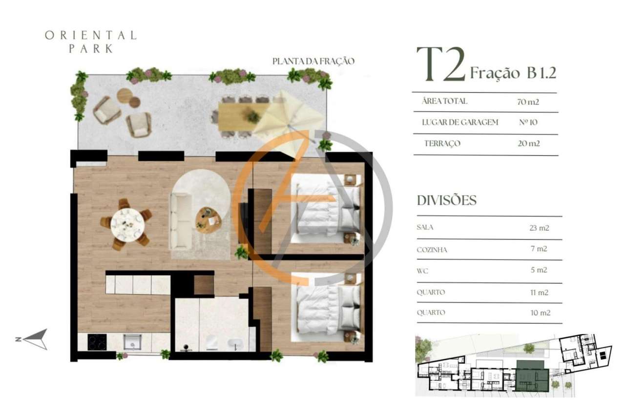 Apartamento T2 com Terraço | Oriental Park - Grande imagem: 4/6