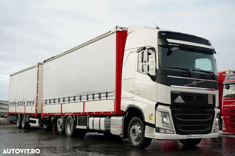 Volvo FH 460 / COMBINAT TANDEM / 120 M3 / TRAVERSE / DROPSIDE / I-PARK COOL / PODEA RESISTENTĂ / LIFT / AXE RIDICATĂ / DIRECȚIE - 4