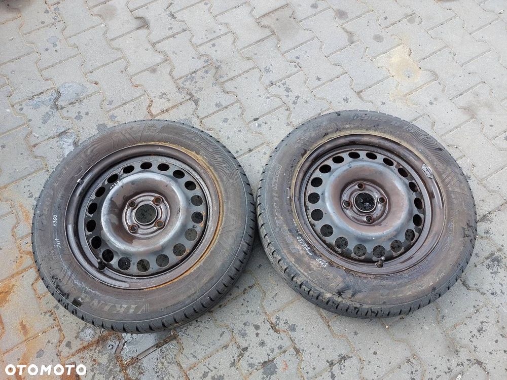 KOŁA FELGI OPONY LETNIE 2 SZT 4x100 6Jx15 ET49 FI56,6 185/65R15 OPEL - 1