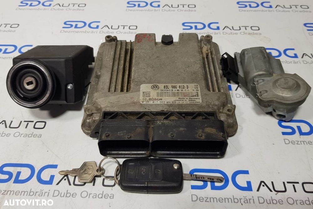 Kit pornire / Calculator 03L906012D Volkswagen Crafter 2.0 Euro 5 - 1