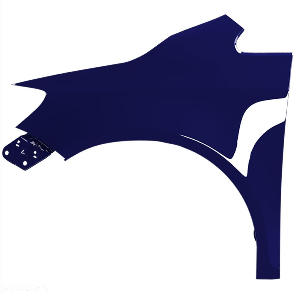 BLU Błotnik VW GOLF VI PLUS 6 + LA5G lewy niebieski 09-13 przód PerlBlau - 2