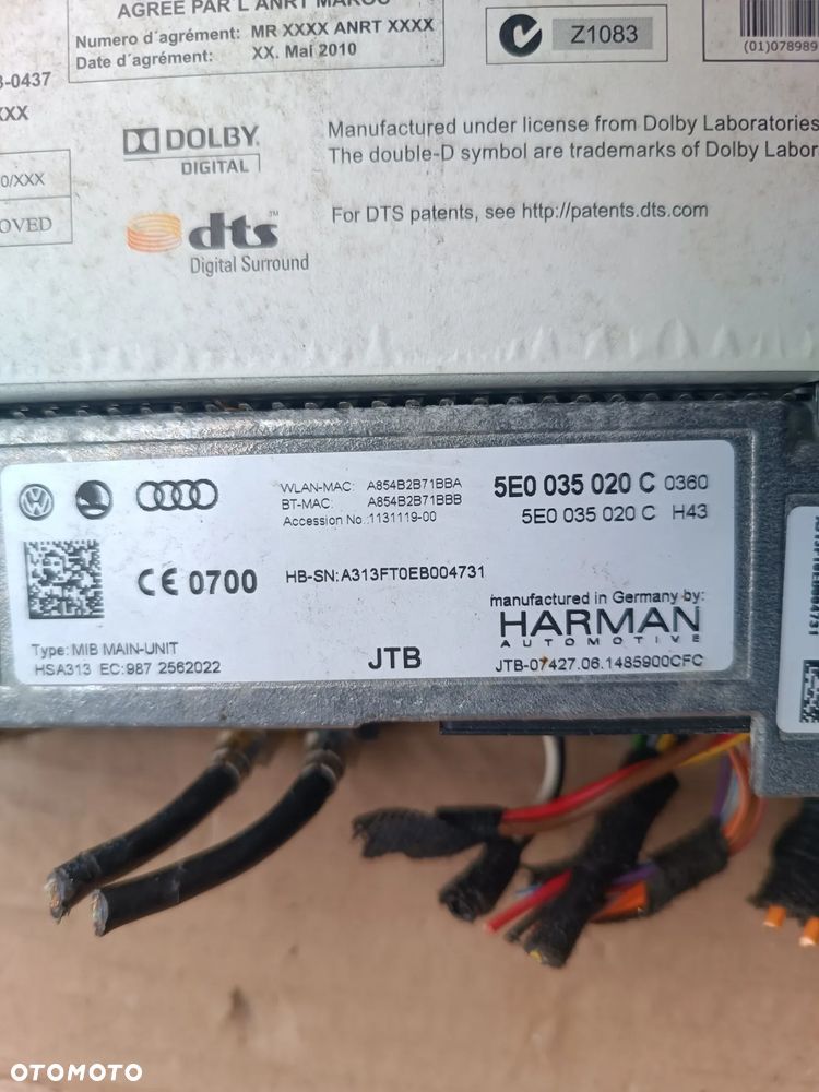 SKODA OCTAVIA 3 III 5E0035020C CZYTNIK NAWIGACJI - 3