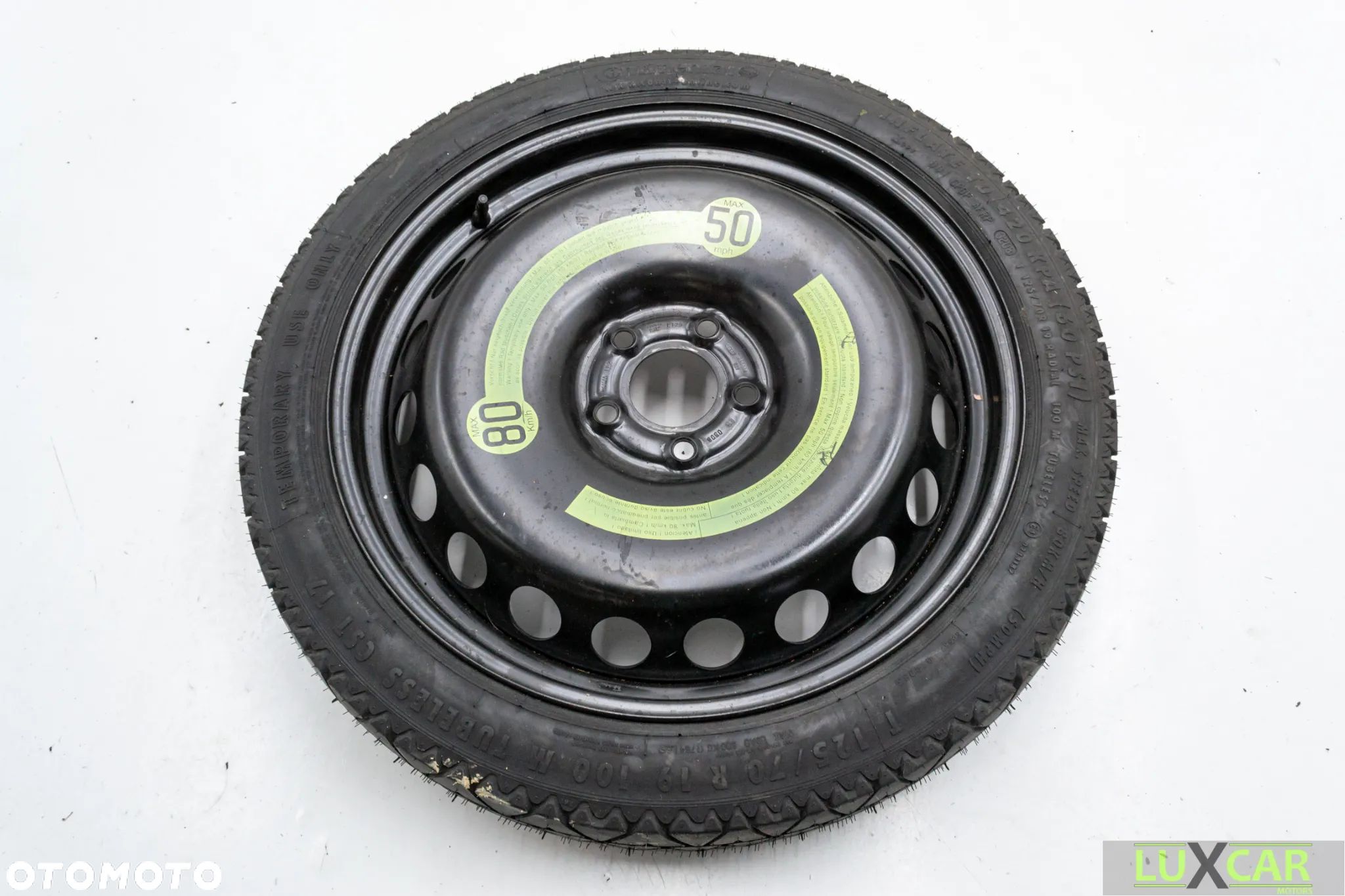 AUDI A4 B8 A5 KOŁO ZAPASOWWE 125/70 R19 GORLICE - 1