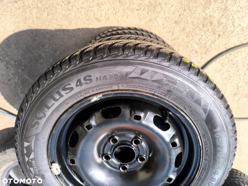5x100 Felgi Stalowe Stal 14 Koła Całoroczne Wielosezonowe SKODA FABIA PRAKTIK ROOMSTER RAPID SEAT IBIZA CORDOBA TOLEDO IV 4 VW FOX POLO 22r. Legnica ALU-RAD 165/70 5mm - 5