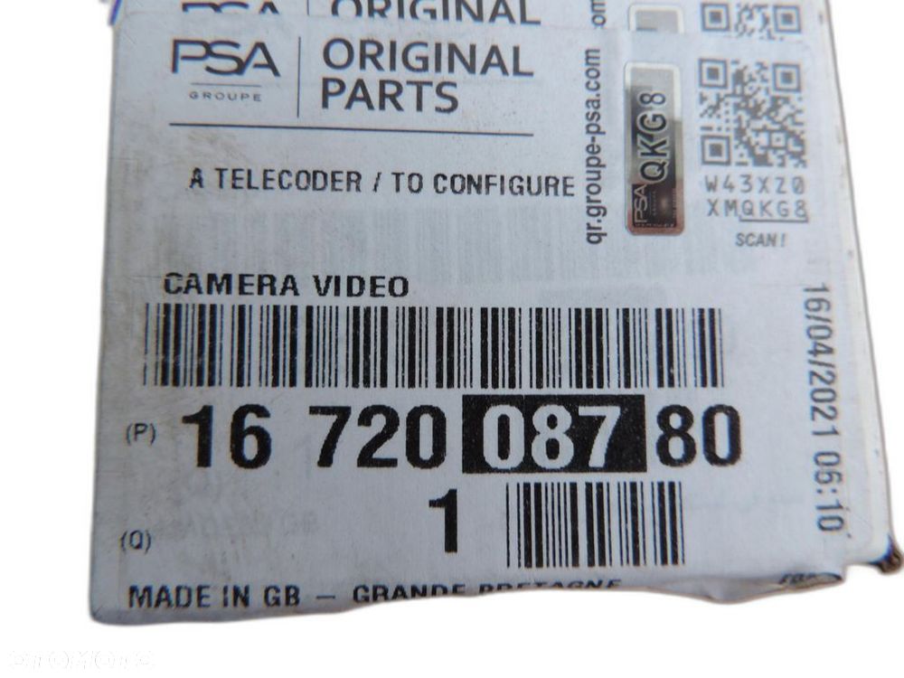 KAMERA ASYSTENT PASA OPEL GRANDLAND 9831723380 1672008780 NOWA ORYGINAŁ - 1
