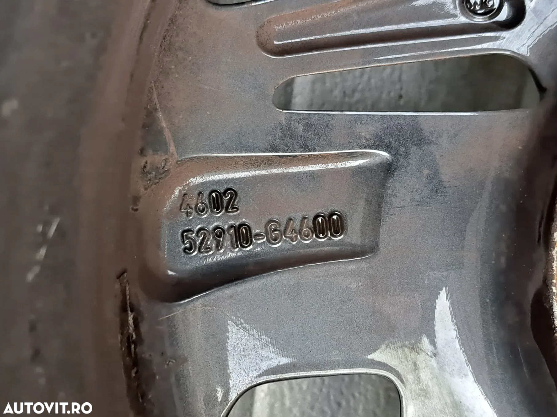 Roata Janta aliaj 6.5J x R16 H2 ET50 prezoane 5x114.3 originala Hyundai i30 model Dimond cut - 4