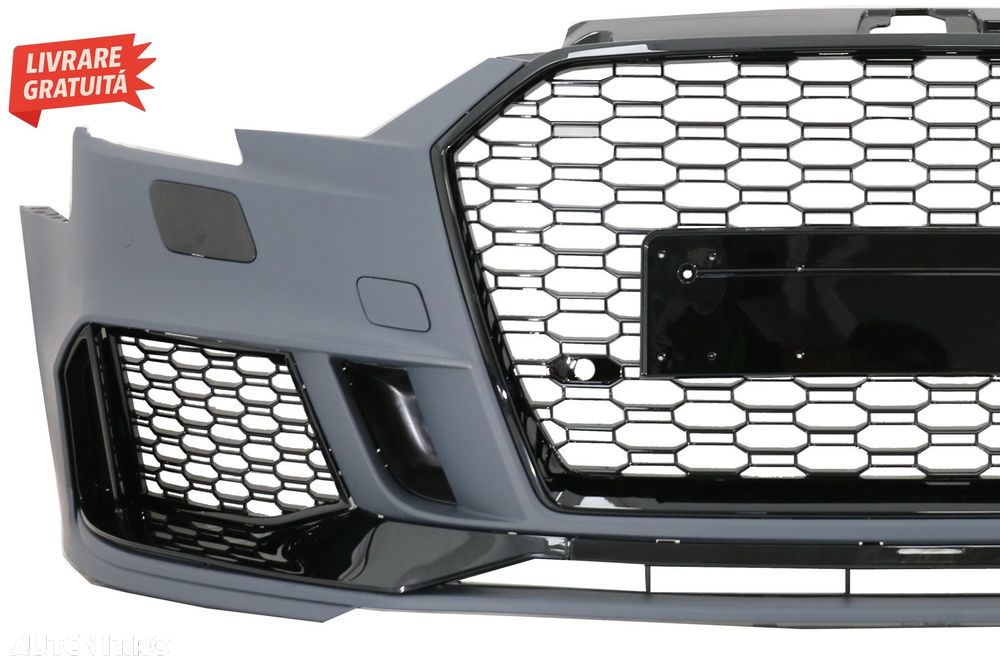 Bara Fata Audi A3 8V Facelift Sedan Cabrio (2016-2019) RS3 Design Negru Lucios- livrare gratuita - 3