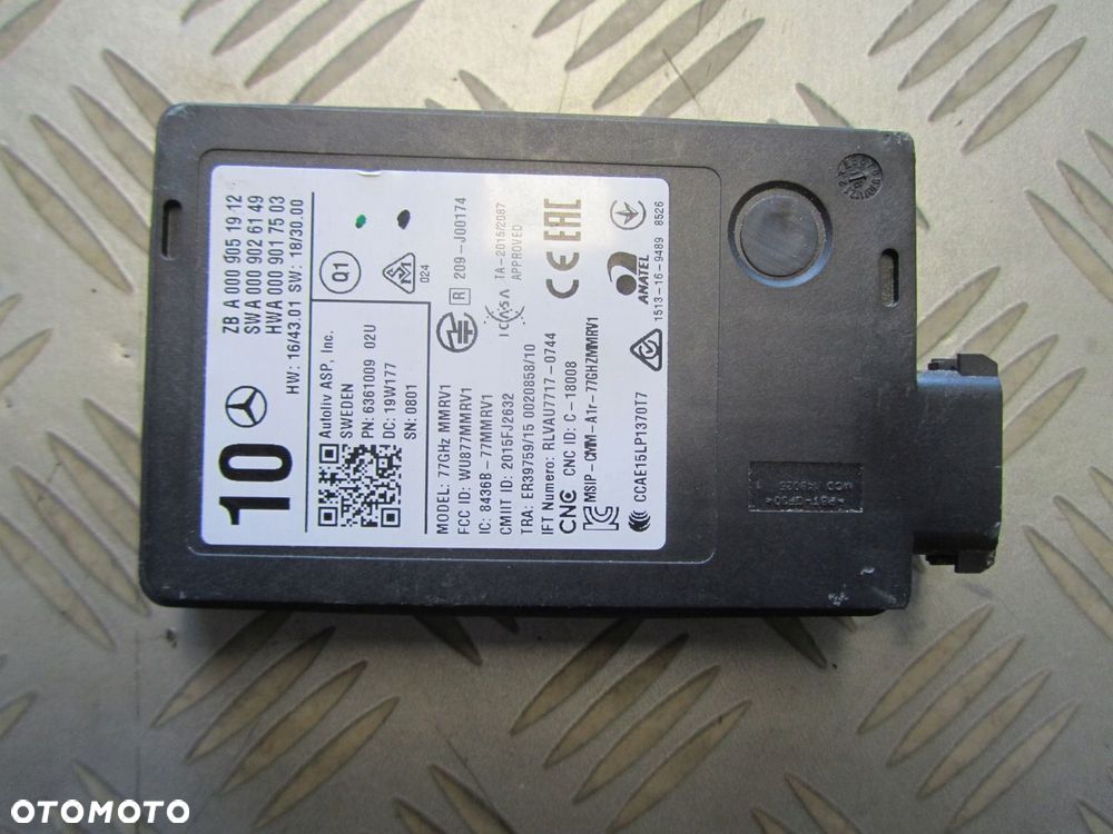 RADAR SENSOR DO MERCEDESA 0009051912 - 1