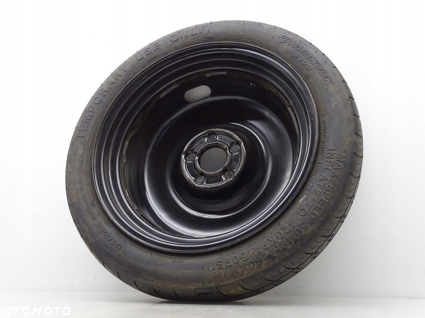 KOŁO DOJAZDOWE ZAPASOWE R16 SKODA RAPID I 5J 5X100 3.5J ET38 6R0601027Q - 2