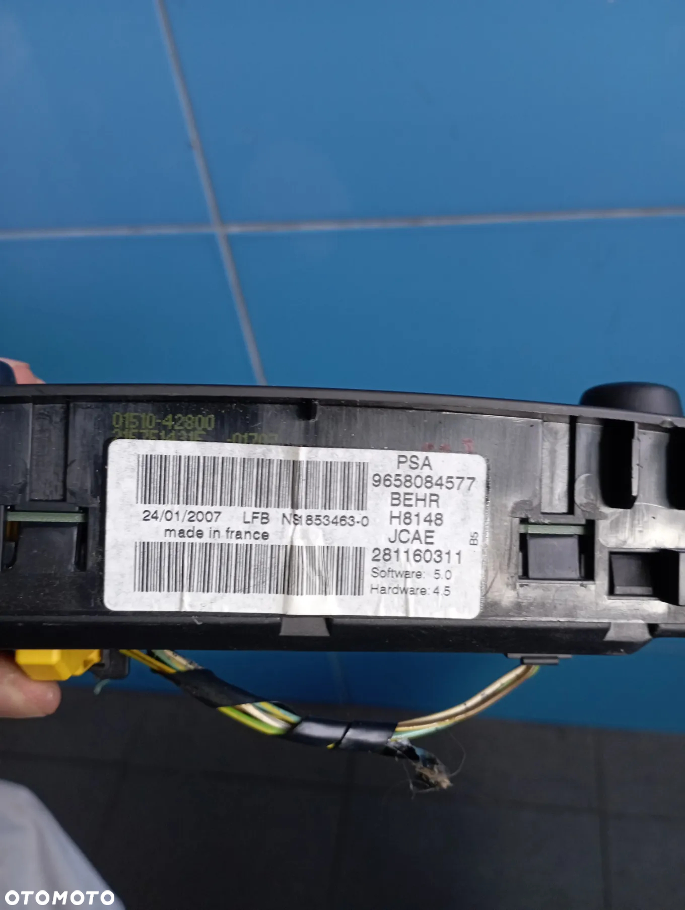 Panel sterowania nawiewu Citroen C4 9658084577 - 3