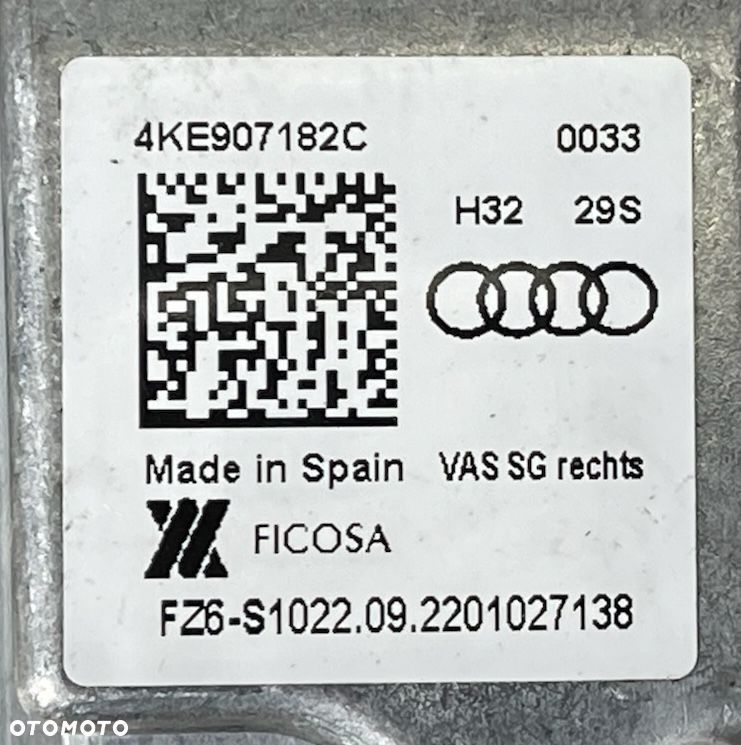 AUDI E-TRON WYŚWIETLACZ LUSTERKA PRAWY 4KE907182C - 4