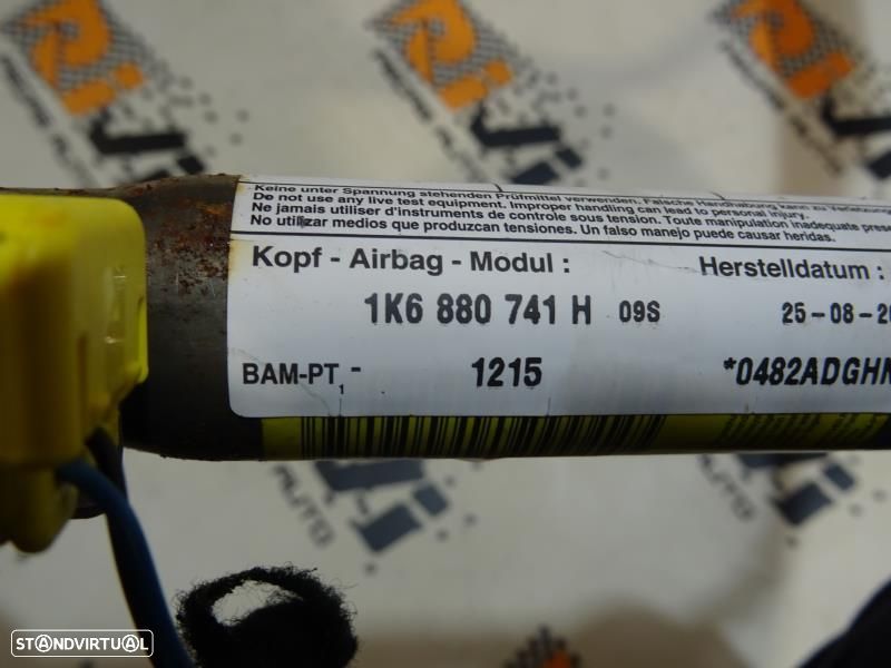 Airbag De Cortina Esquerdo Volkswagen Golf V (1K1)  1K6880741h / 1K6 8 - 4