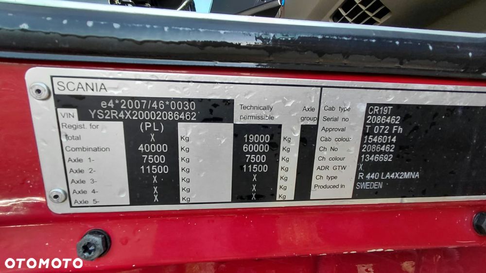 Scania R 440 STANDART EURO 5 PDE AD BLUE RETARDER - 13