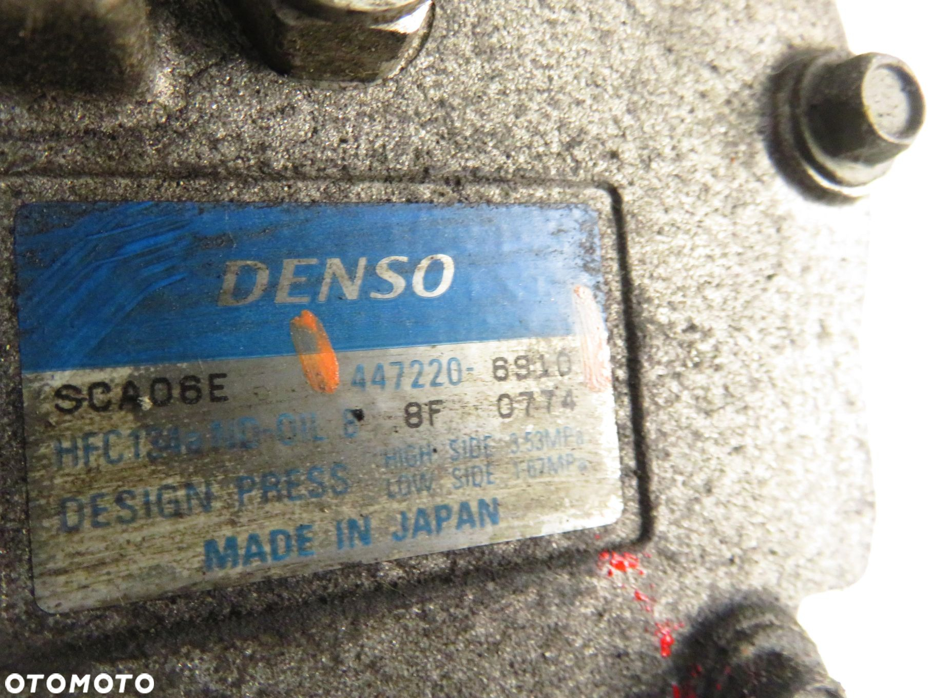 KOMPRESOR KLIMATYZACJI DAIHATSU YRV 1.3 (M201) 87 - K3-VE 4472206910 - 3