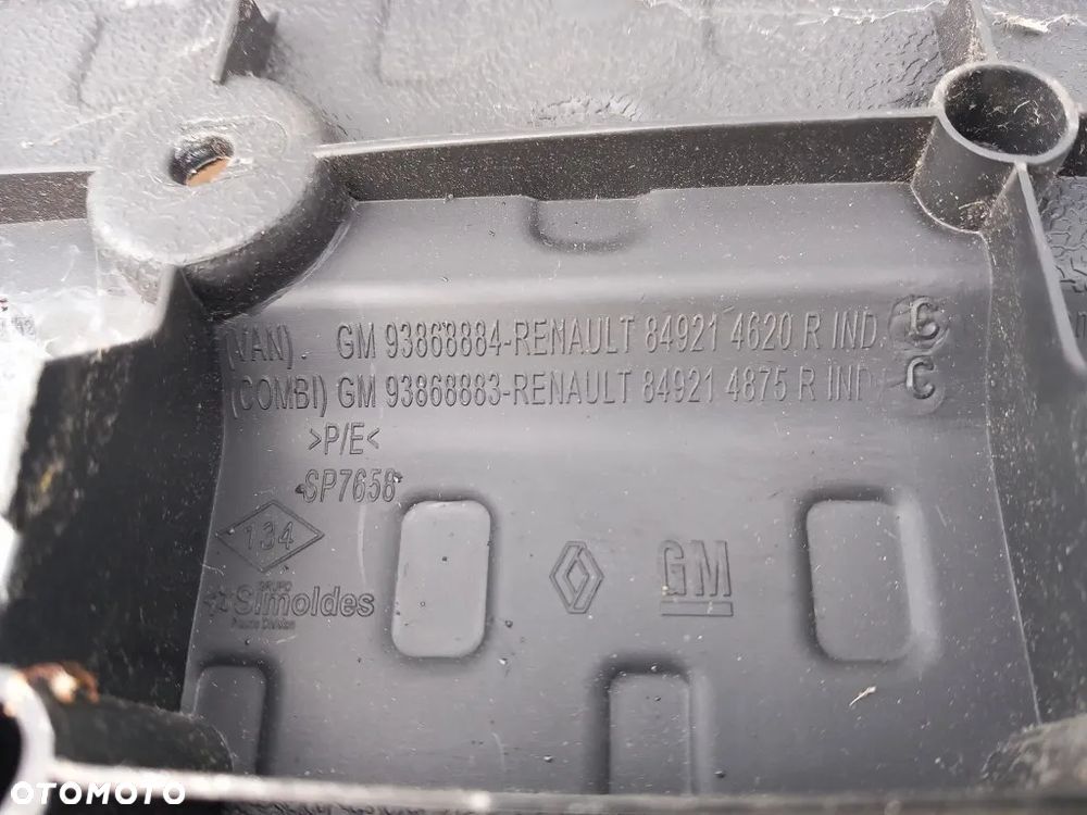 osłona tylna pasa nakładka drzwi skrzydełkowych renault trafic iii talento nv300 vivaro b 849214 - 6