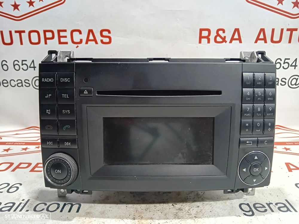 Auto Rádio Mercedes Class A W169 A1699002000 Original - 1