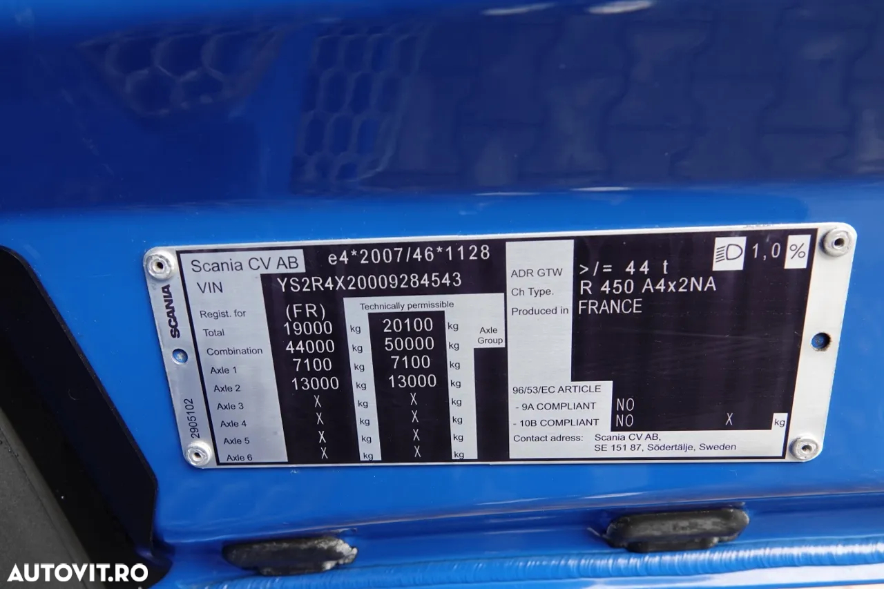 Scania R 450 / RETARDER / HIDRAULIC / JANTE ALIE / I-PARK COOL / 2021 / CONTRACTUL DE SERVICE - 36