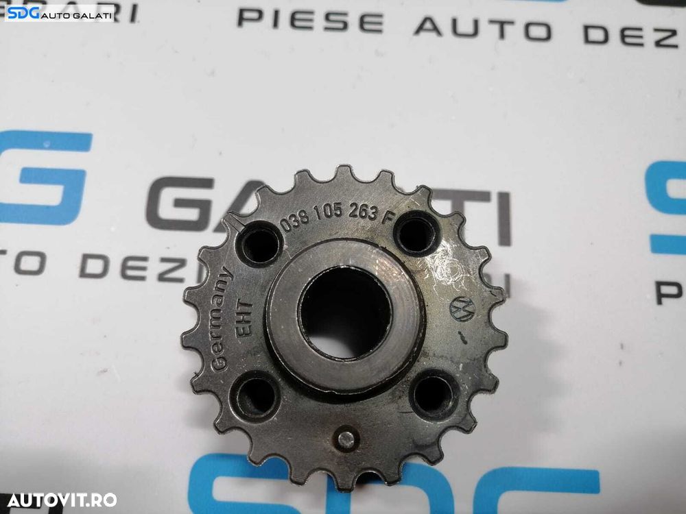 Pinion Roata Fulie Vibrochen Skoda Fabia 1.9 TDI ATD ASZ AXR BLT 2000 - 2008 Cod 038105263F[S0230] - 2