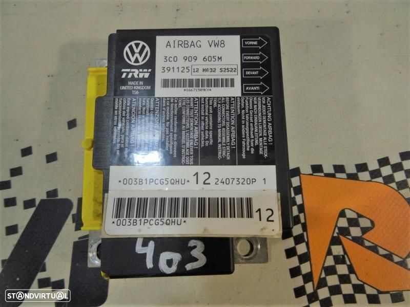 Centralina De Airbags Volkswagen Passat (3C2)  3C0909605m / 3C0 909 60 - 2