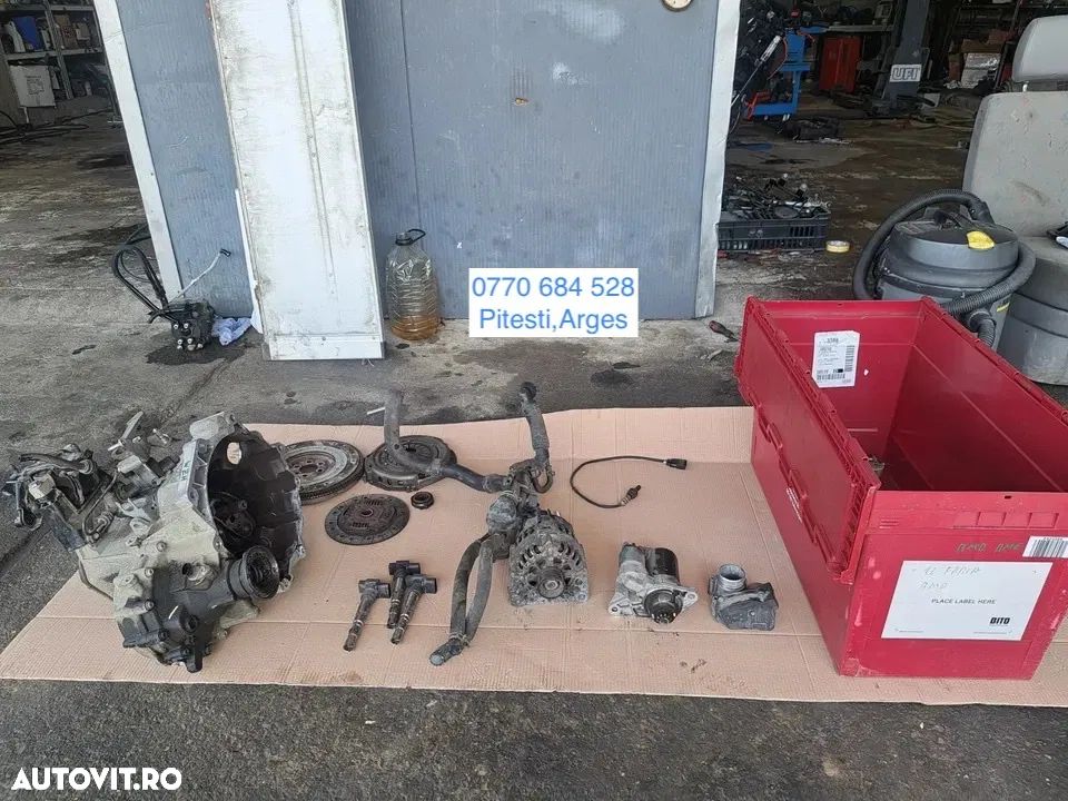 Kit ambreiaj , cutie de viteze - fara electromotor , electromotor BMZ , bobine inductie , clapeta acceleratie , sonda lambda , alternator , furtune racire pt motor 1.2 BMD BME VW VOLKSWAGEN SKODA SEAT IBITZA - 1