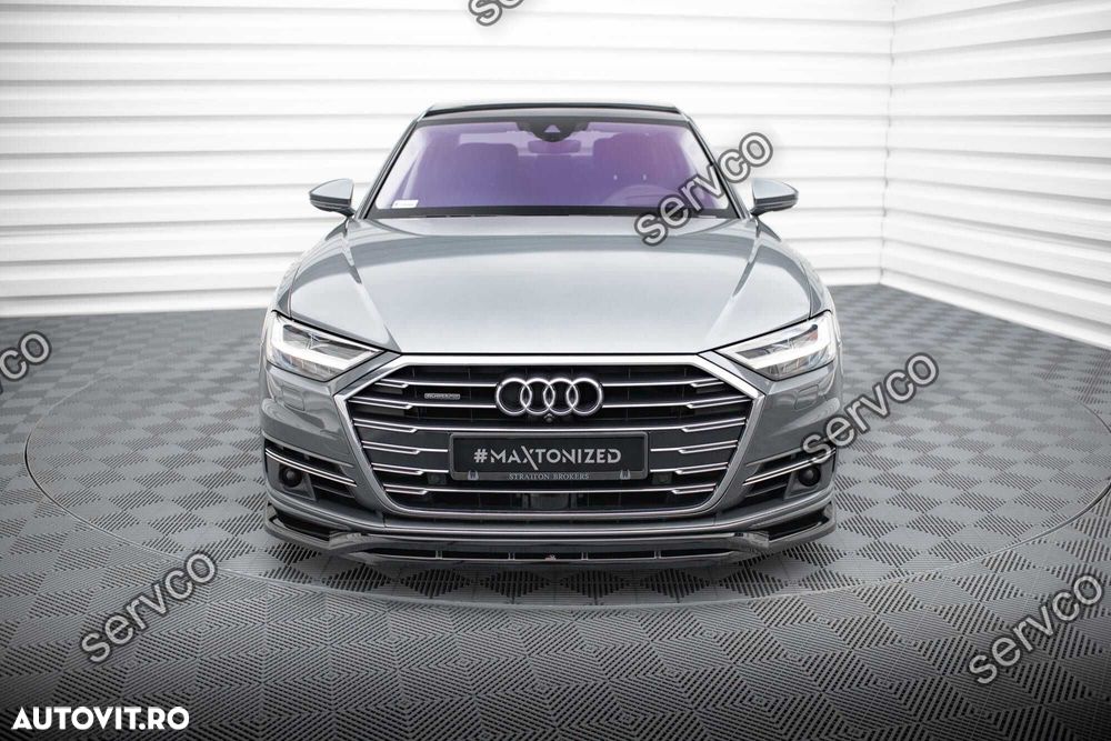 Prelungire splitter bara fata Audi A8 D5 2017-2021 v1 - Maxton Design - 6
