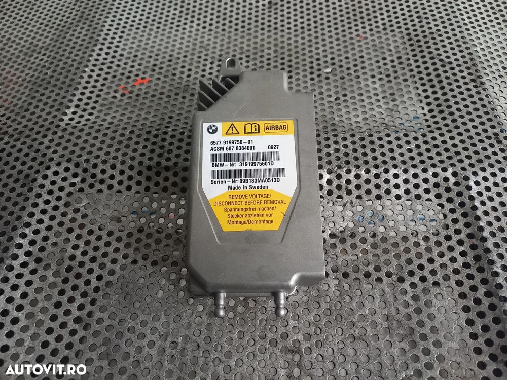 Modul Calculator Airbag Bmw Seria 7 F01 F02 Motor N57 245 Cai Cod - 3